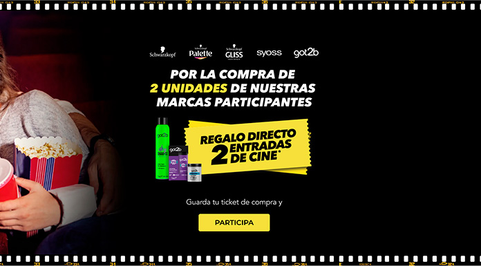 Entradas de cine gratis con Club Schwarzkopf