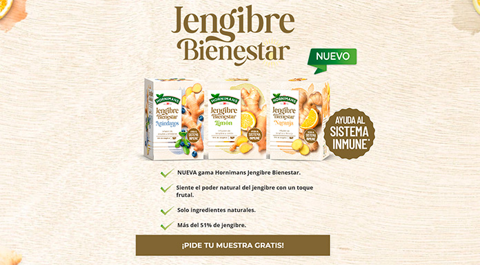 Muestras gratis de Jengibre Bienestar de Hornimans