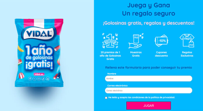 Regalos seguros con Golosinas Vidal