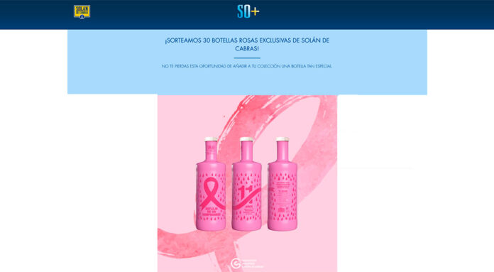 Sorteo de botellas rosas Solán de Cabras