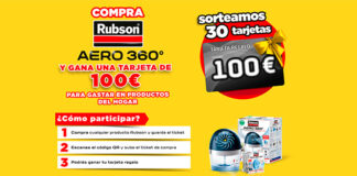 Consigue una tarjeta regalo con Rubson Consigue una tarjeta regalo con Rubson