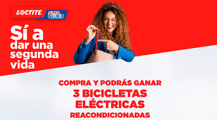 Gana 3 bicicletas eléctricas reacondicionadas con Loctite