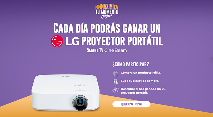 Gana un LG Proyector Portátil con Milka