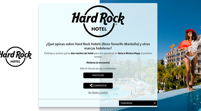 Sorteo de noches de hotel de Hard Rock Hotel