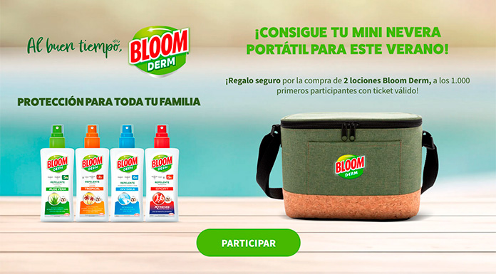 Consigue una mini nevera con Bloom Derm