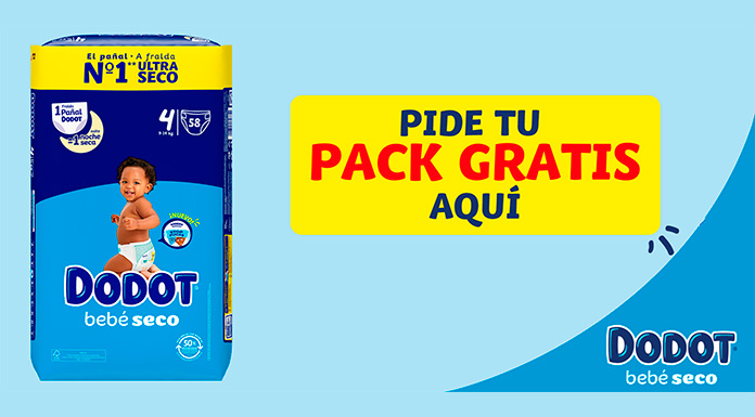 Pide tu pack gratis de Dodot Bebé Seco