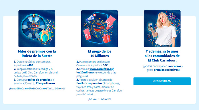 Promociones Club Carrefour de celebración