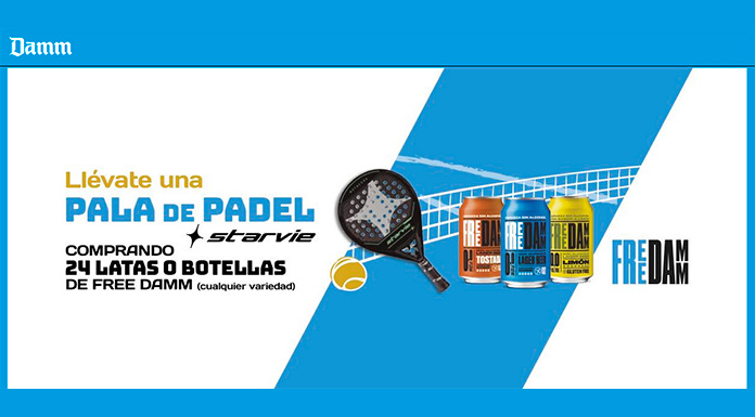 Llévate una pala de padel gracias a Damm