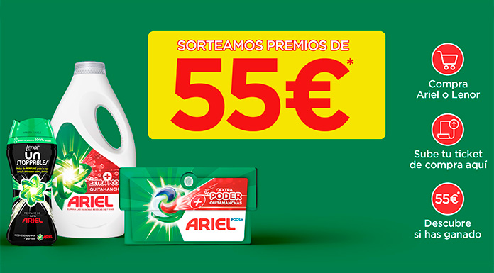 Sorteo de premios con Ariel