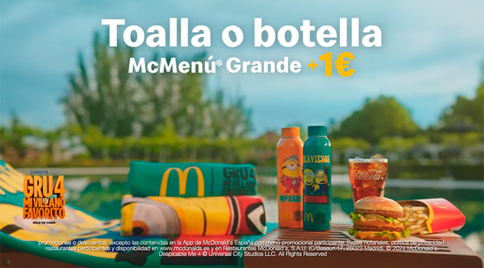 Consigue una toalla de McDonald’s con un McMenú + 1 €