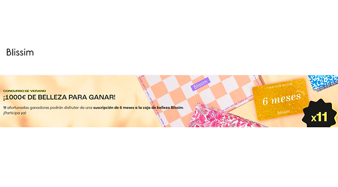 Concurso de verano Blissim