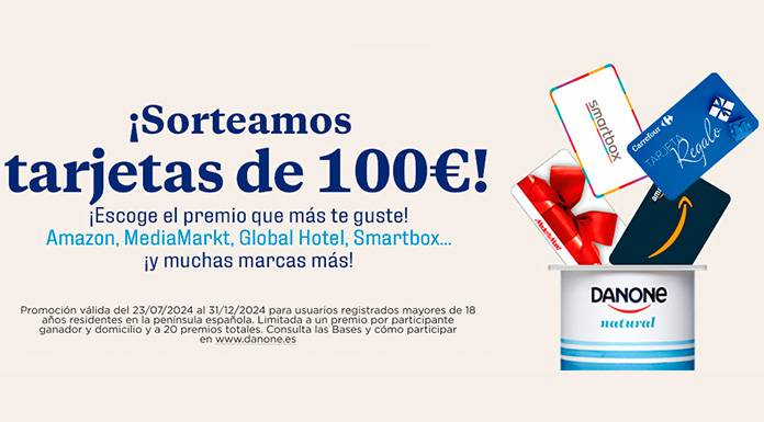 Sorteo de tarjetas de Danone