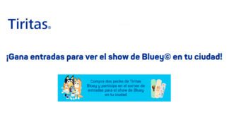 Gana entradas para ver el show de Bluey con Tiritas Gana entradas para ver el show de Bluey con Tiritas