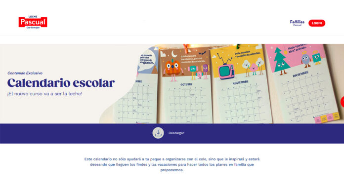 Gratis el calendario escolar de Leche Pascual