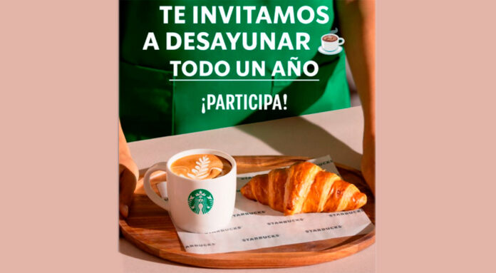 Starbucks te invita a desayunar todo un año
