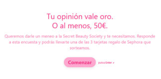 Tu opinión vale oro con Secret Beauty Society Tu opinión vale oro con Secret Beauty Society