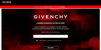 Un año de cine gratis con Givenchy y Primor Un año de cine gratis con Givenchy y Primor