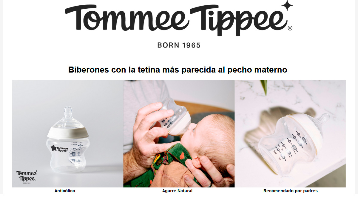 Biberón de Tomme Tippee gratis