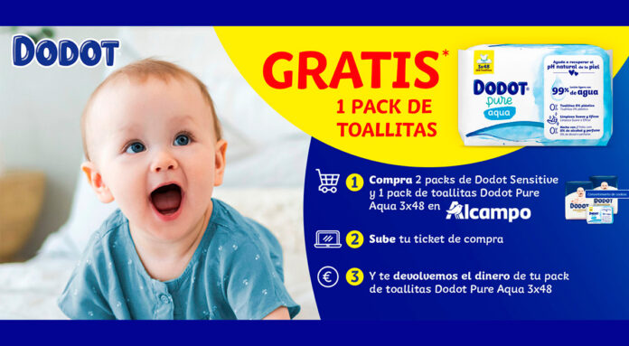 Toallitas Dodot Aqua gratis Toallitas Dodot Aqua gratis