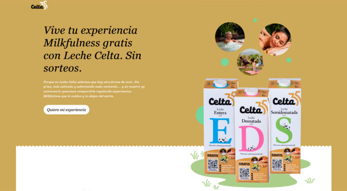 Vive tu experiencia Milkfulness gratis con Leche Celta