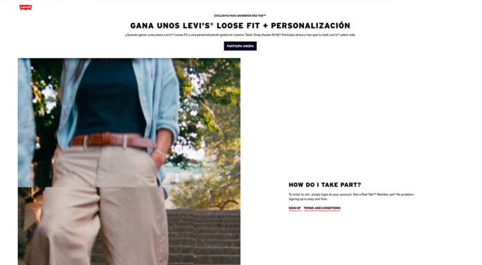 Sorteo de Levis's Sorteo de Levis's