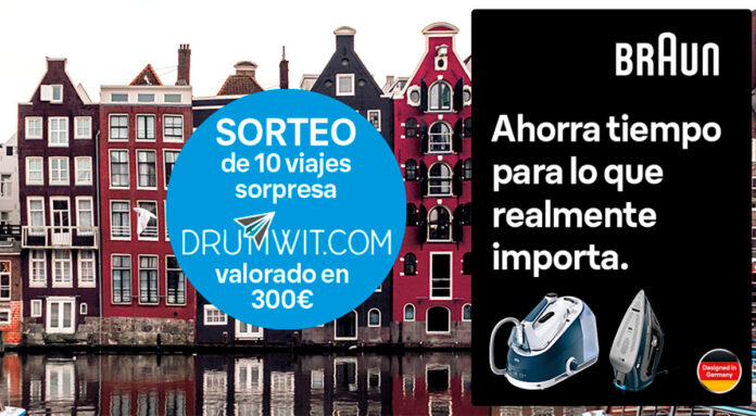 Sorteo de los 10 viajes sorpresa en Drumwit de Braun Sorteo de los 10 viajes sorpresa en Drumwit de Braun
