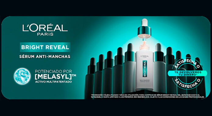 Promoción de reembolso de L'Oreal Bright Reveal Promoción de reembolso de L'Oreal Bright Reveal