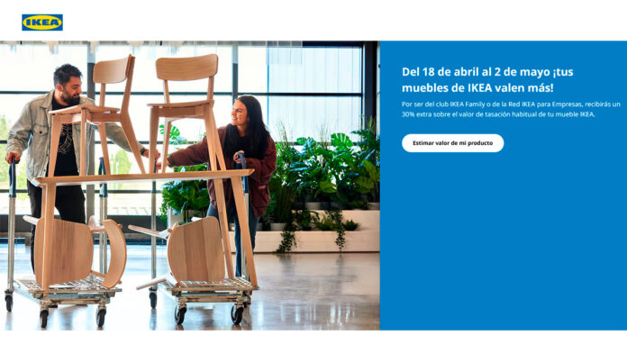 Consigue una tarjeta de devolución de IKEA para tus muebles