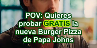 Dan a probar gratis la nueva burger pizza de Papa John’s Dan a probar gratis la nueva burger pizza de Papa John's
