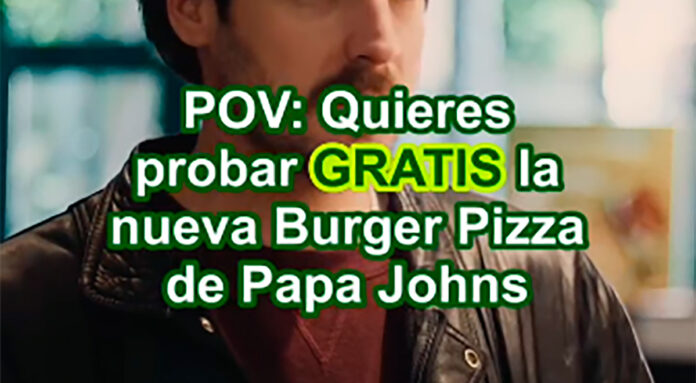 Dan a probar gratis la nueva burger pizza de Papa John's Dan a probar gratis la nueva burger pizza de Papa John's