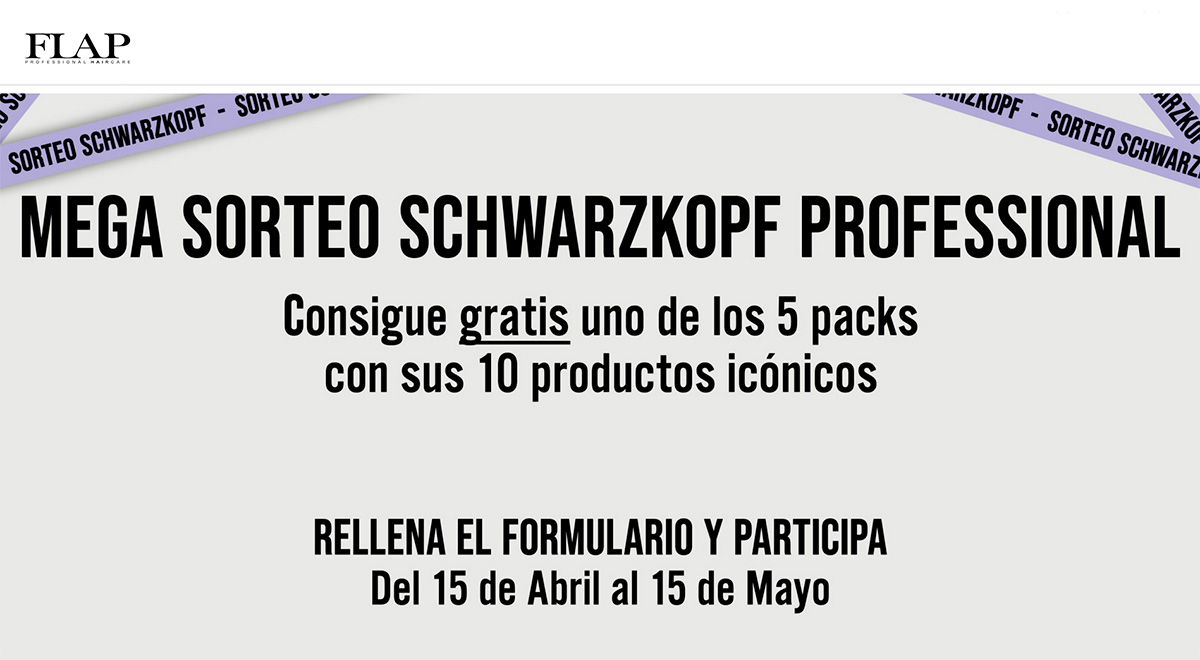 Mega sorteo Schwarzkopf Professional