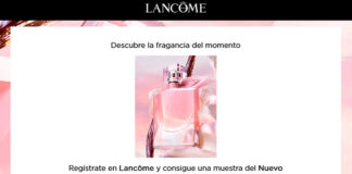 Muestras gratis de La Vie Est Belle de Lancôme Muestras gratis de La Vie Est Belle de Lancôme