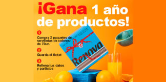 Gana 1 año de productos Renova Gana 1 año de productos Renova