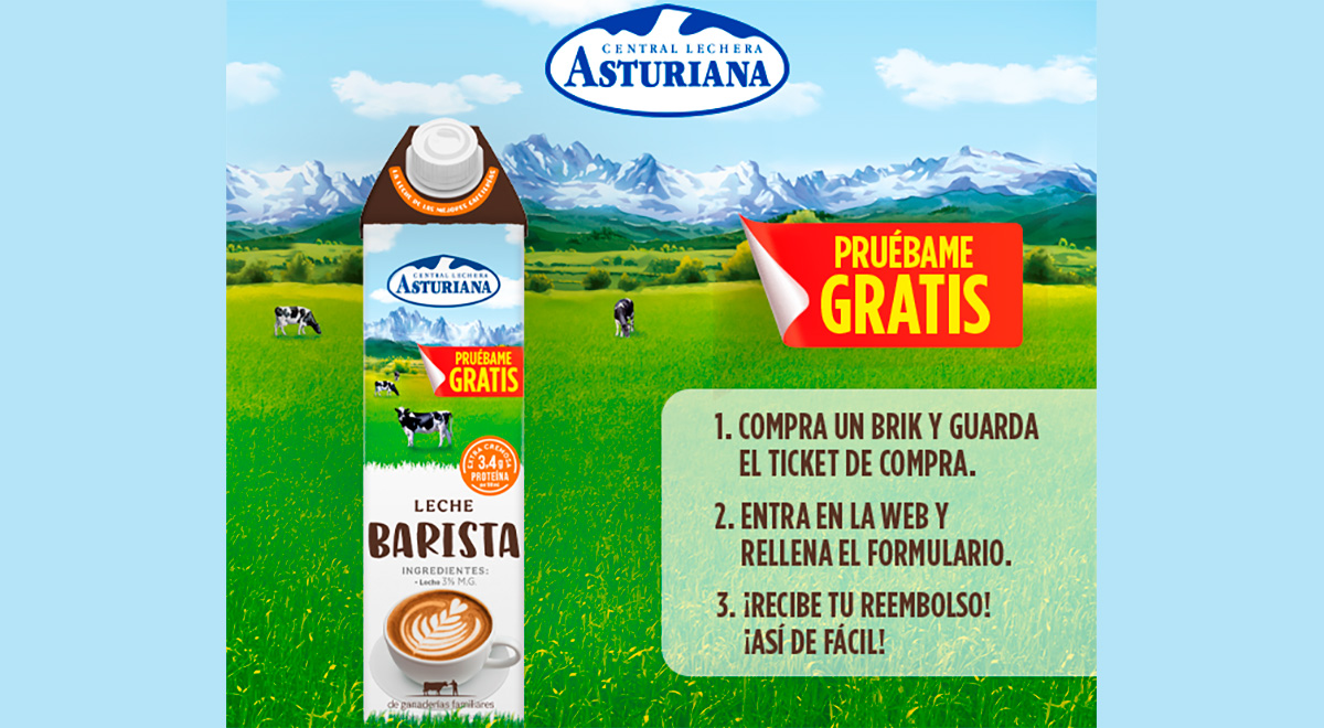 Prueba gratis Leche Barista Central Lechera Asturiana