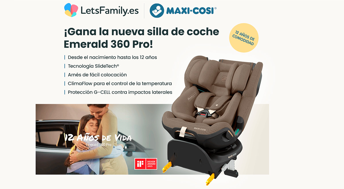Gana la nueva silla de coche Emerald 360 Pro con Lets Family Video