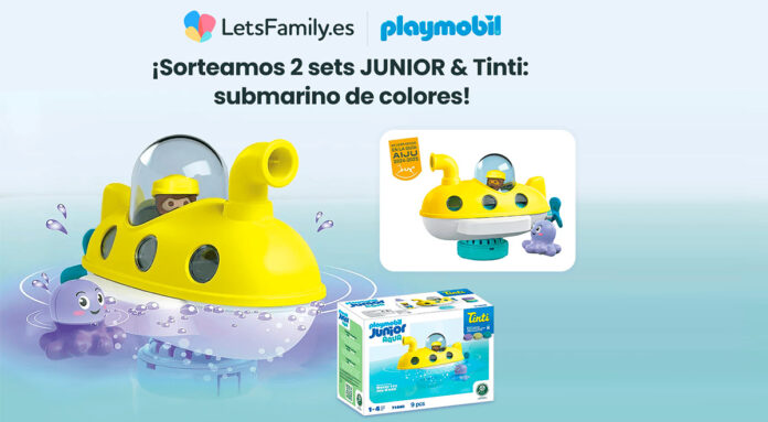 Sorteo de 2 sets Junior & Tinti: Submarino de colores de Lets Family Sorteo de 2 sets Junior & Tinti: Submarino de colores de Lets Family