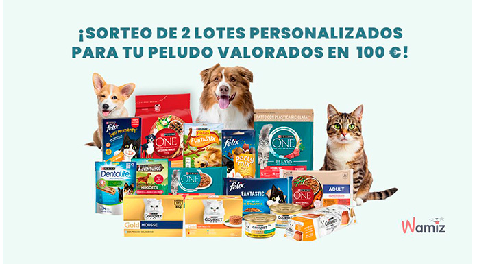 Sorteo de 2 lotes personalizados de productos Purina con Wamiz