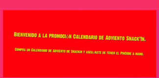 Promoción Calendario de Adviento Snack’IN Promoción Calendario de Adviento Snack’IN
