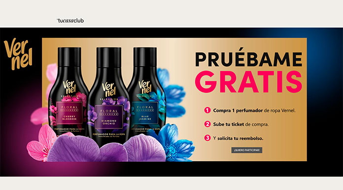 Prueba gratis perfumador de ropa Vernel