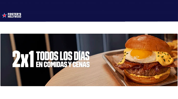 2 x 1 en Foster's Hollywood 2 x 1 en Foster's Hollywood
